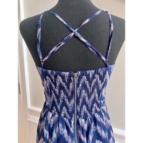 Maxi American Eagle sundress with a crisscross adjustable spaghetti strap size S - Picture 8 of 9